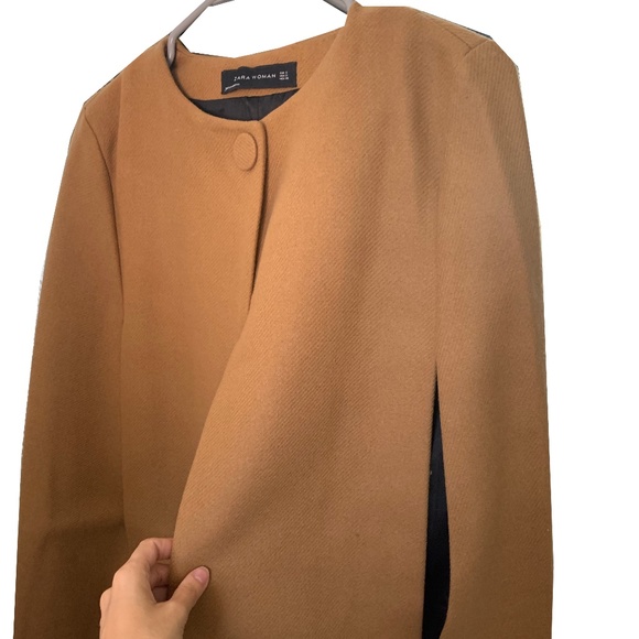 Zara Jackets & Blazers - Zara split sleeves brown coat - size S
